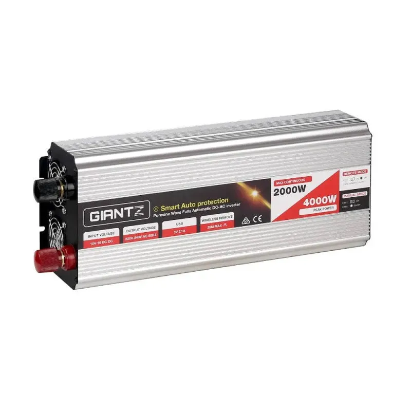 Giantz 2000W Puresine Wave DC-AC Power Inverter