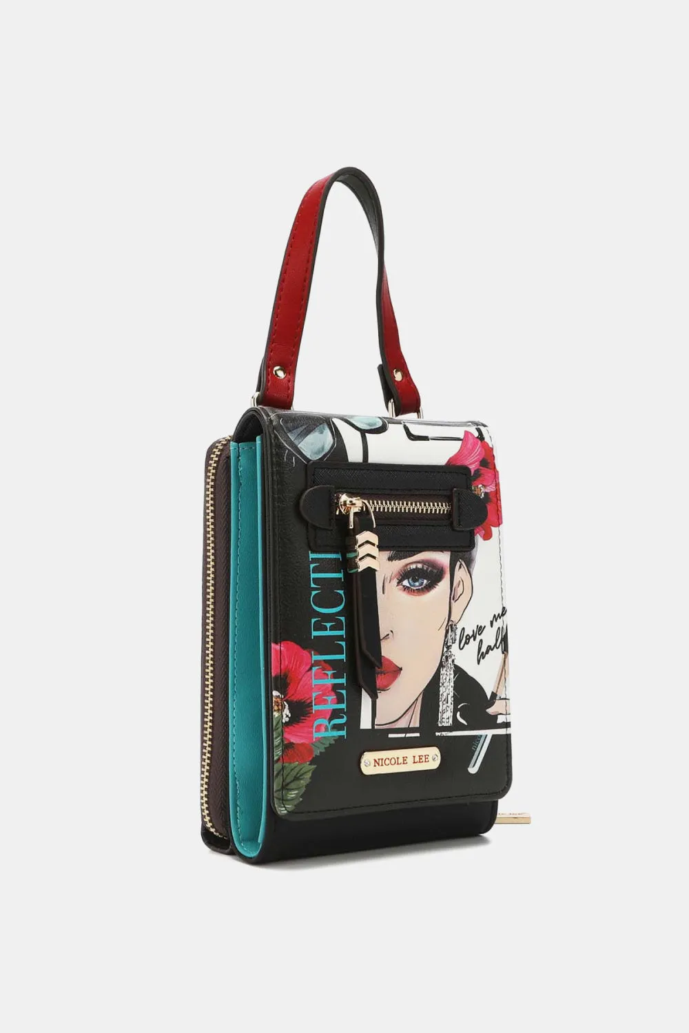 Graphic Small Crossbody Wallet