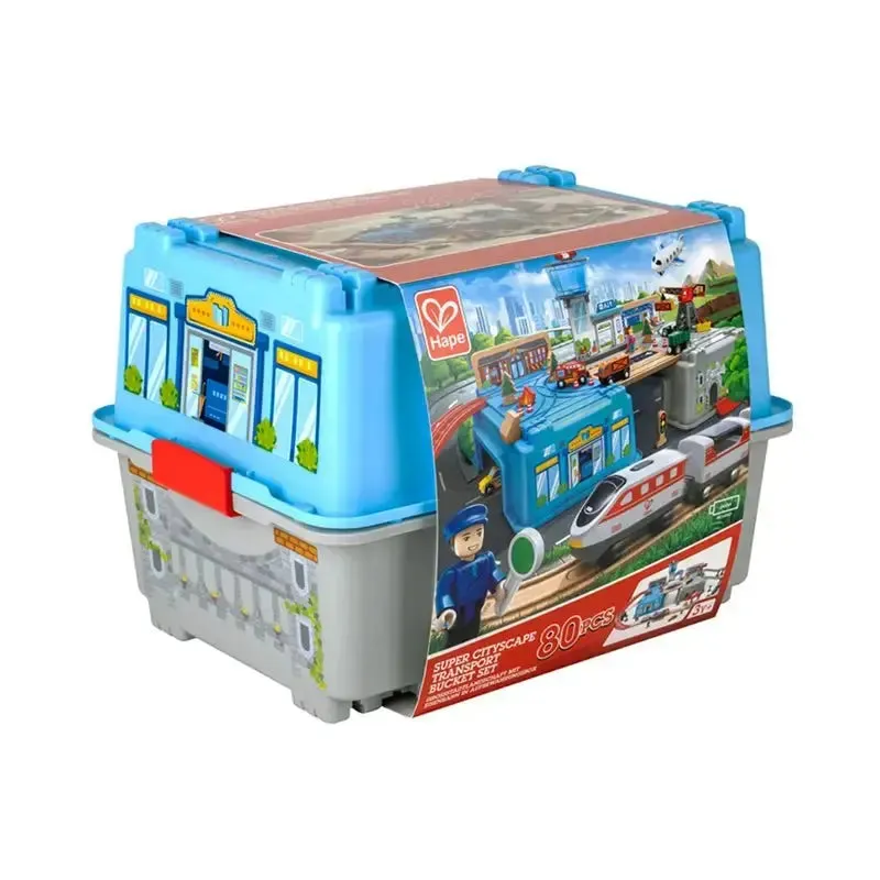 Hape Super Cityscape Transport Bucket Set