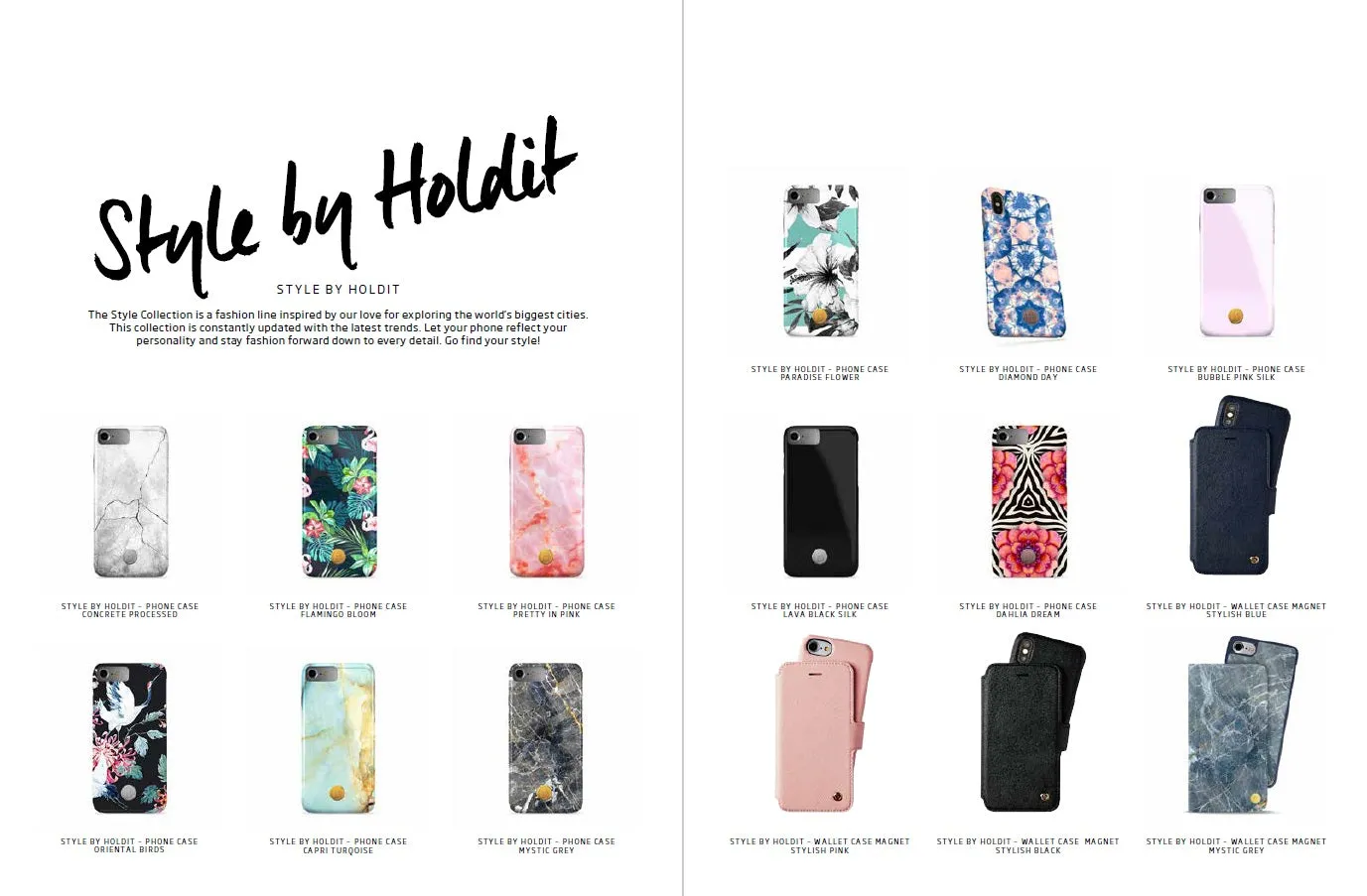 Holdit Style Phone Case for iPhone 8/7/6/6S Oriental Series - Quick Snap Magnet System