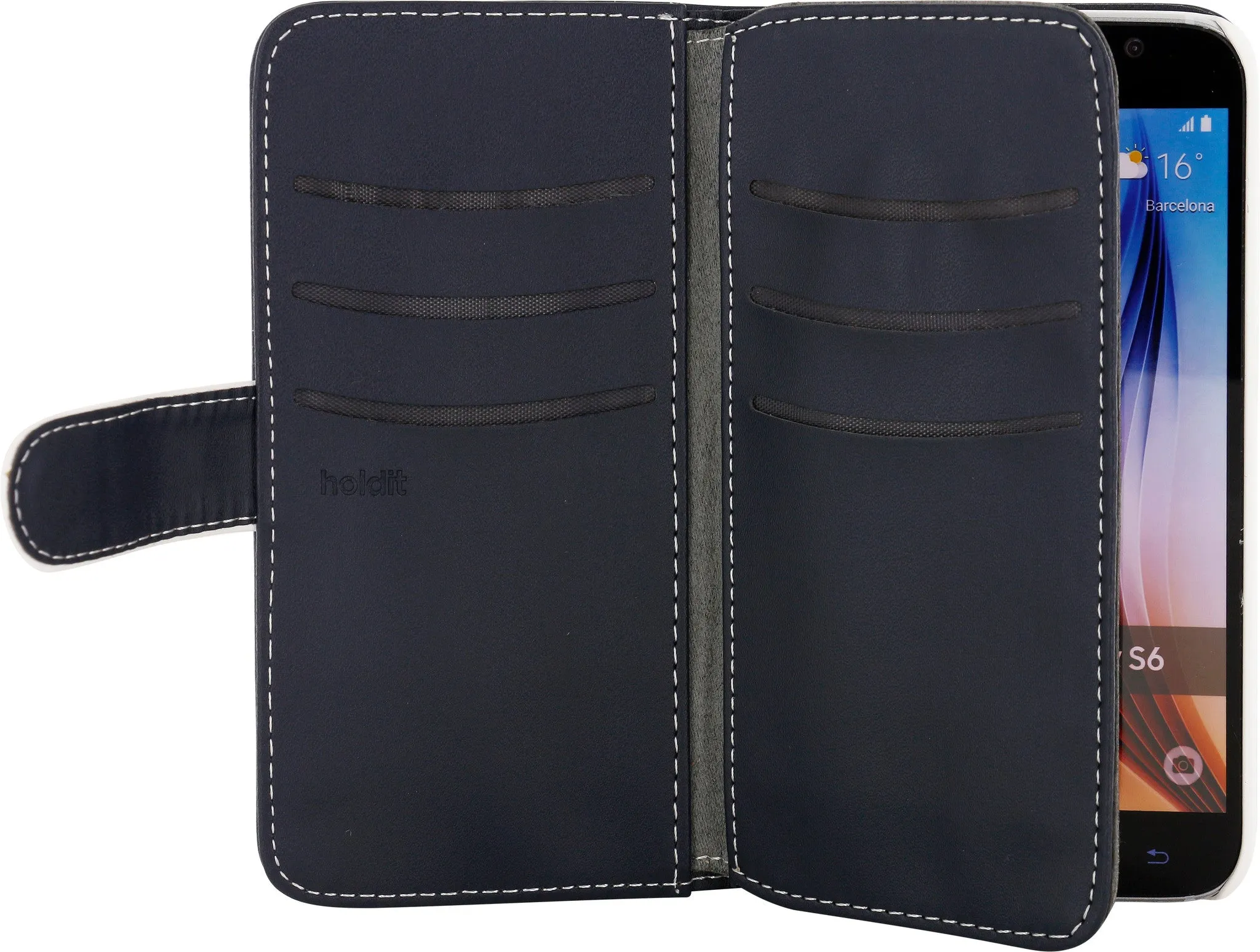 Holdit Wallet Case Extended for Galaxy S6 (6 Card Pockets)