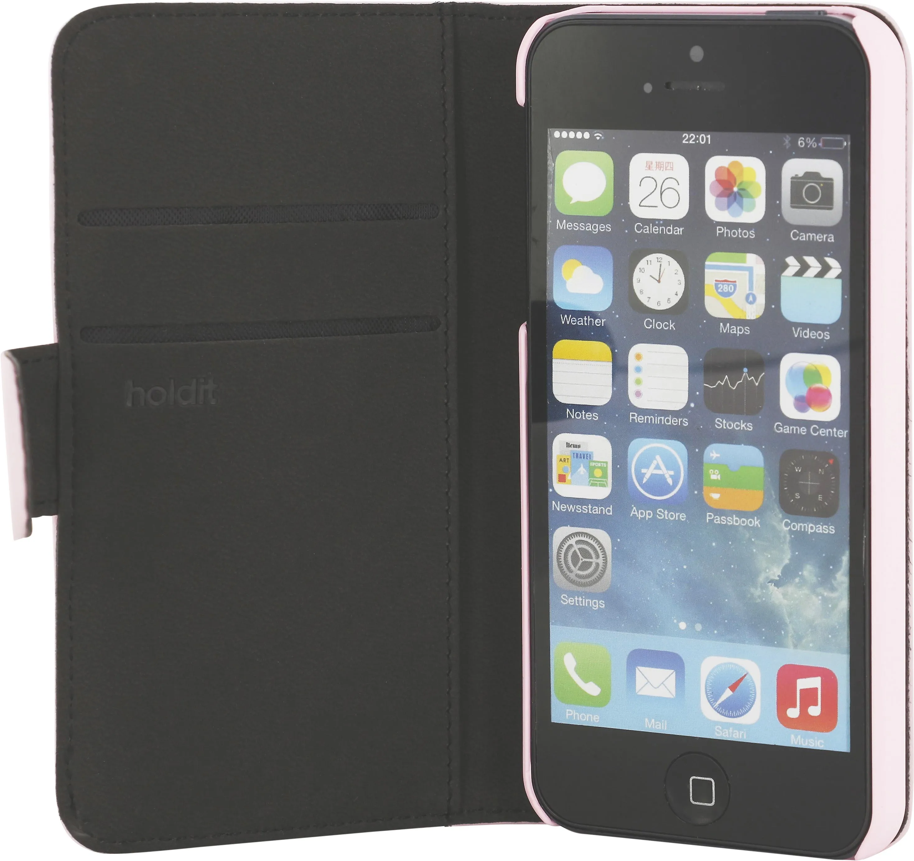 Holdit Wallet Case Standard for iPhone 5/5S/5SE - Pastel Series (3 Card Pockets)