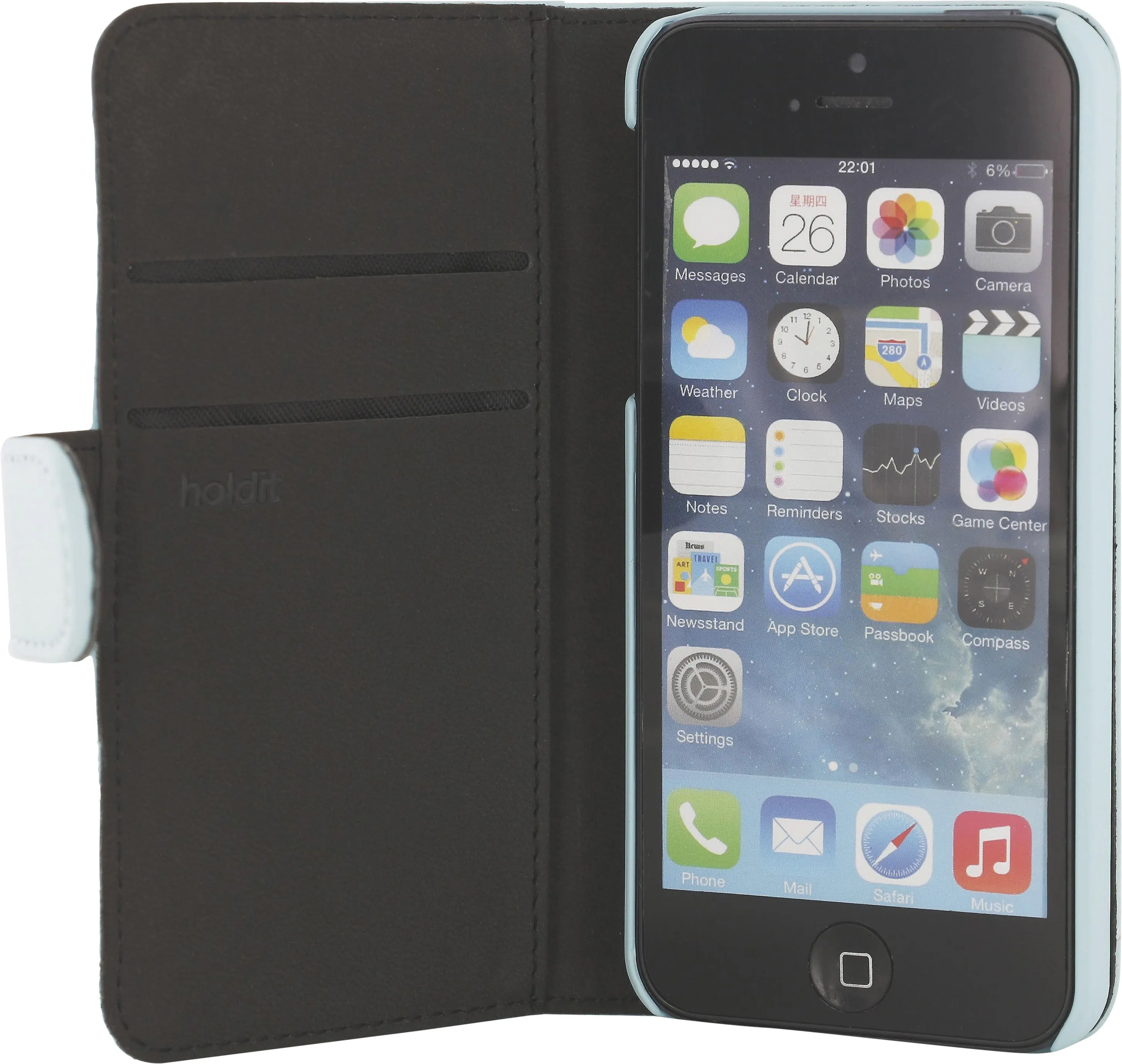 Holdit Wallet Case Standard for iPhone 5/5S/5SE - Pastel Series (3 Card Pockets)