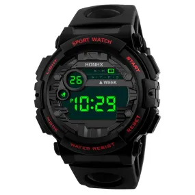 HONHX Luxury Mens Digital LED Watch Date Sport Men Outdoor Electronic Watch Digital Watch Men Water Resistant #4O14