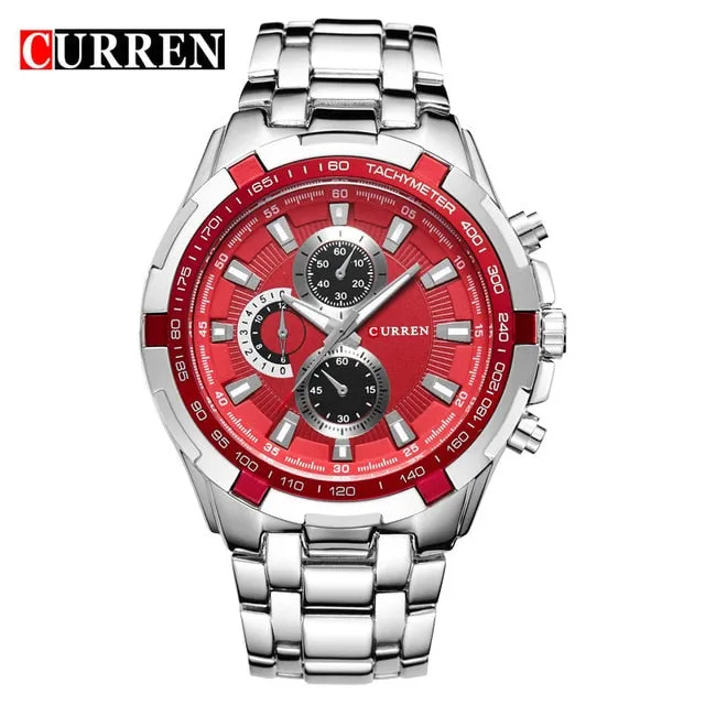 HOT2016 CURREN Watches Men quartz TopBrand  Analog  Military male Watches Men Sports army Watch Waterproof Relogio Masculino8023