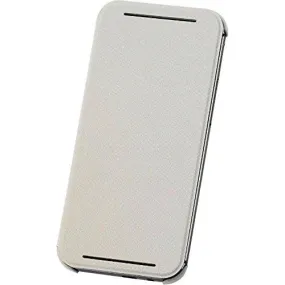 HTC Flip Clip-On Case Cover for HTC One (M8) - White