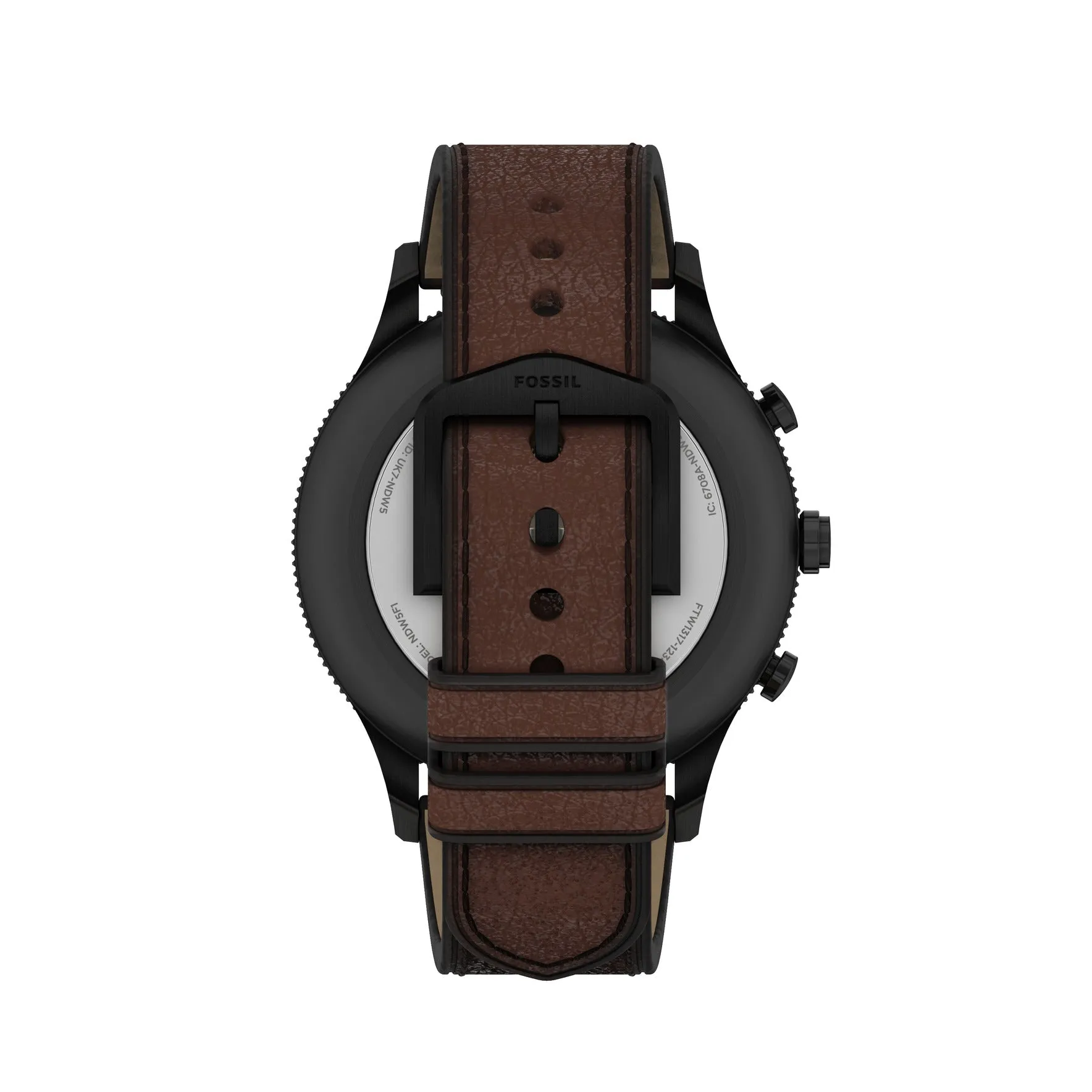 Hybrid Smartwatch Retro Pilot Dual-time Brown Leather