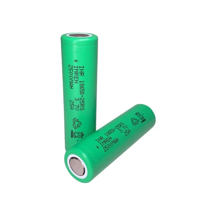 IMREN 25RS 18650 2500mAh 25A Rechargeable Lithium Battery  (20 Batteries/Pack)