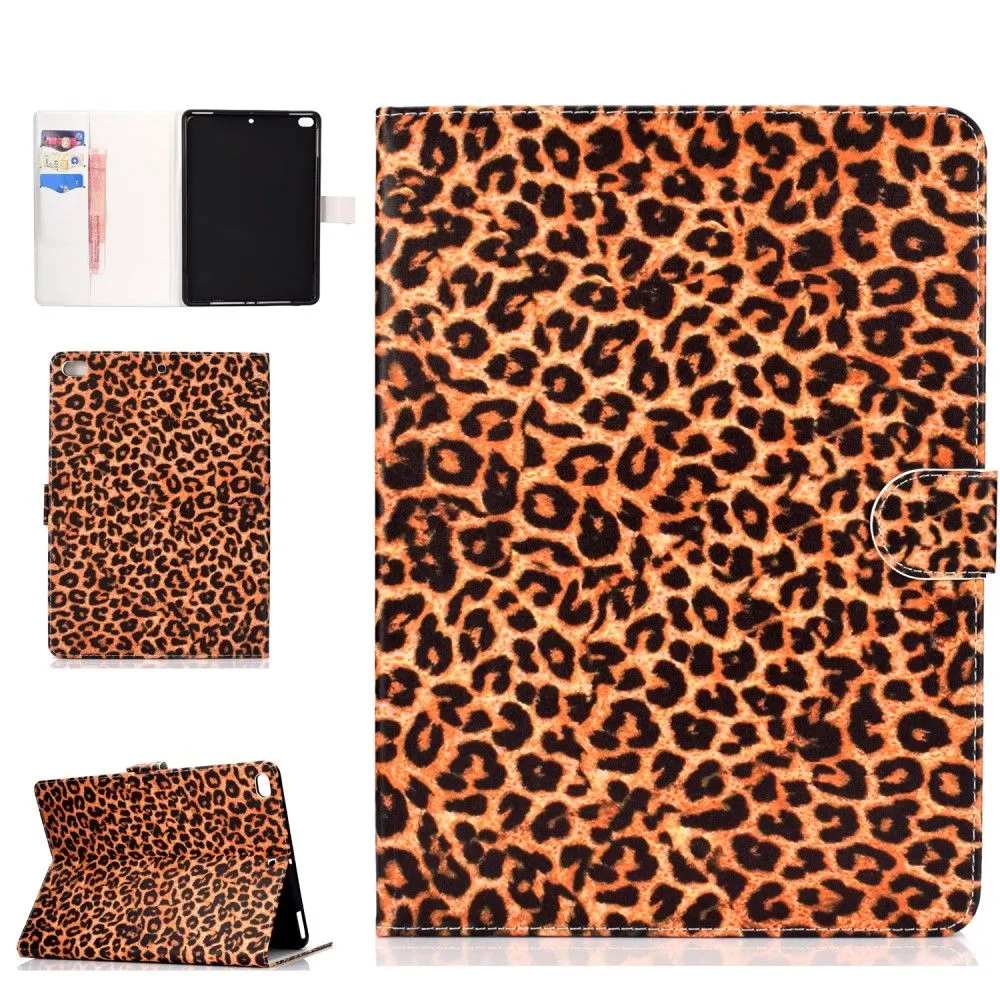 iPad 10.2 (2021) / Air (2019) cool pattern leather flip case - Leopard Texture