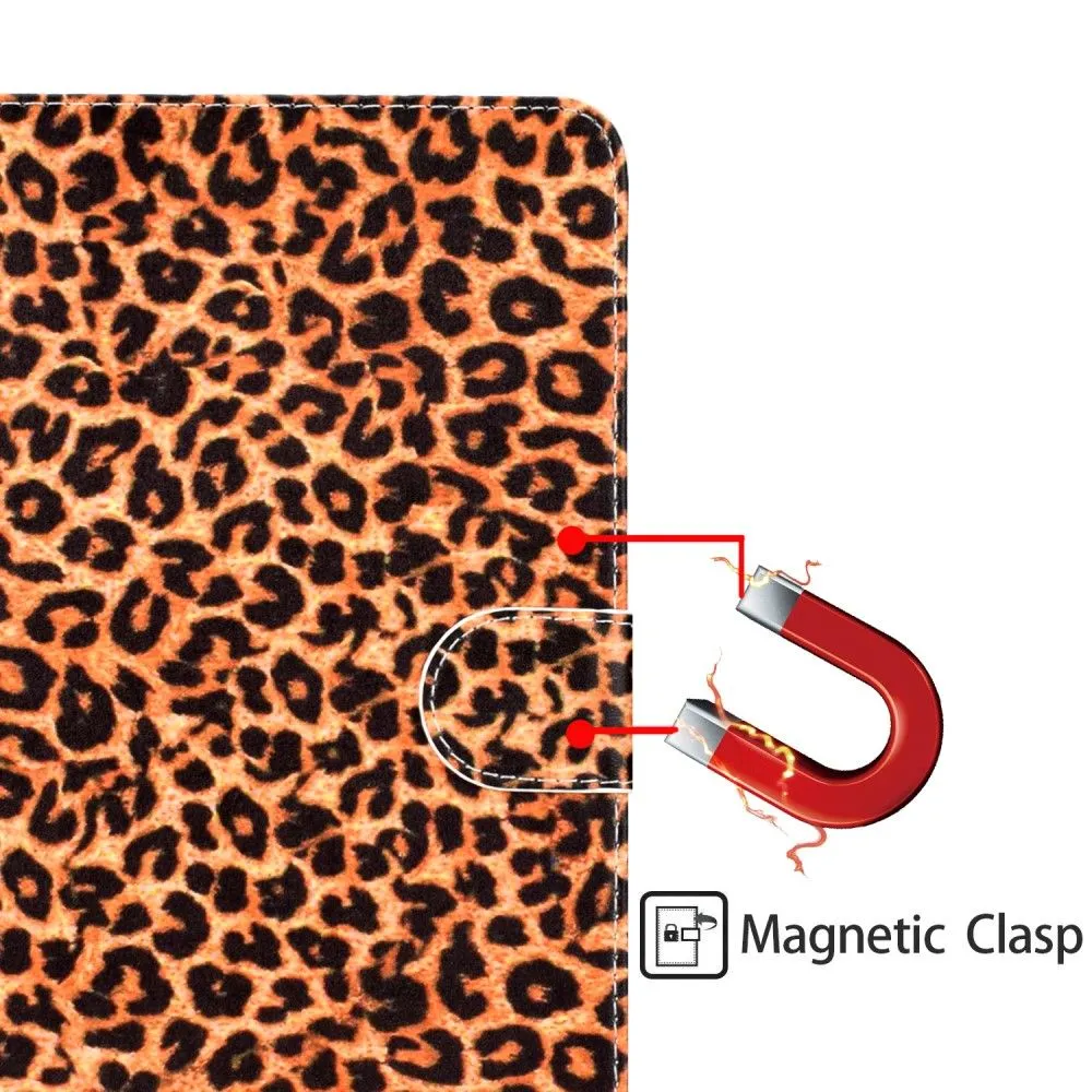 iPad 10.2 (2021) / Air (2019) cool pattern leather flip case - Leopard Texture