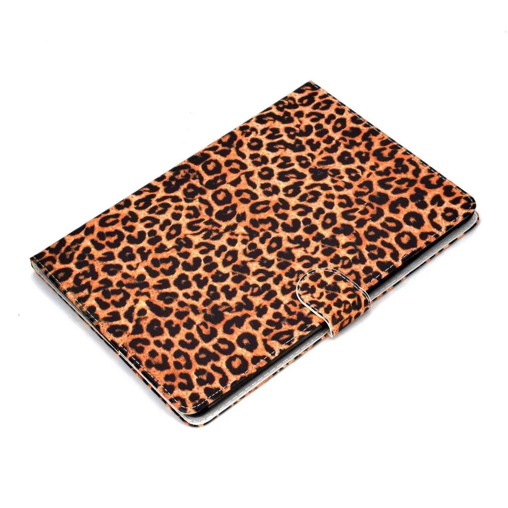 iPad 10.2 (2021) / Air (2019) cool pattern leather flip case - Leopard Texture