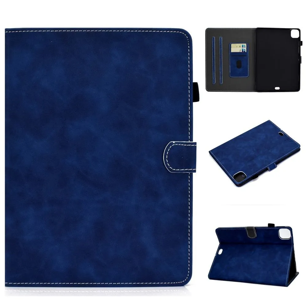 iPad Pro 11 (2021) / Air (2020) simple leather flip case - Blue