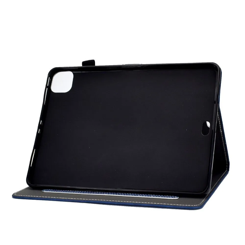 iPad Pro 11 (2021) / Air (2020) simple leather flip case - Blue