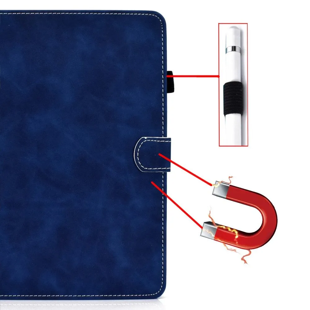 iPad Pro 11 (2021) / Air (2020) simple leather flip case - Blue