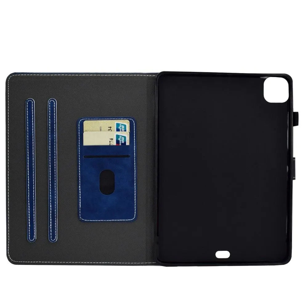 iPad Pro 11 (2021) / Air (2020) simple leather flip case - Blue