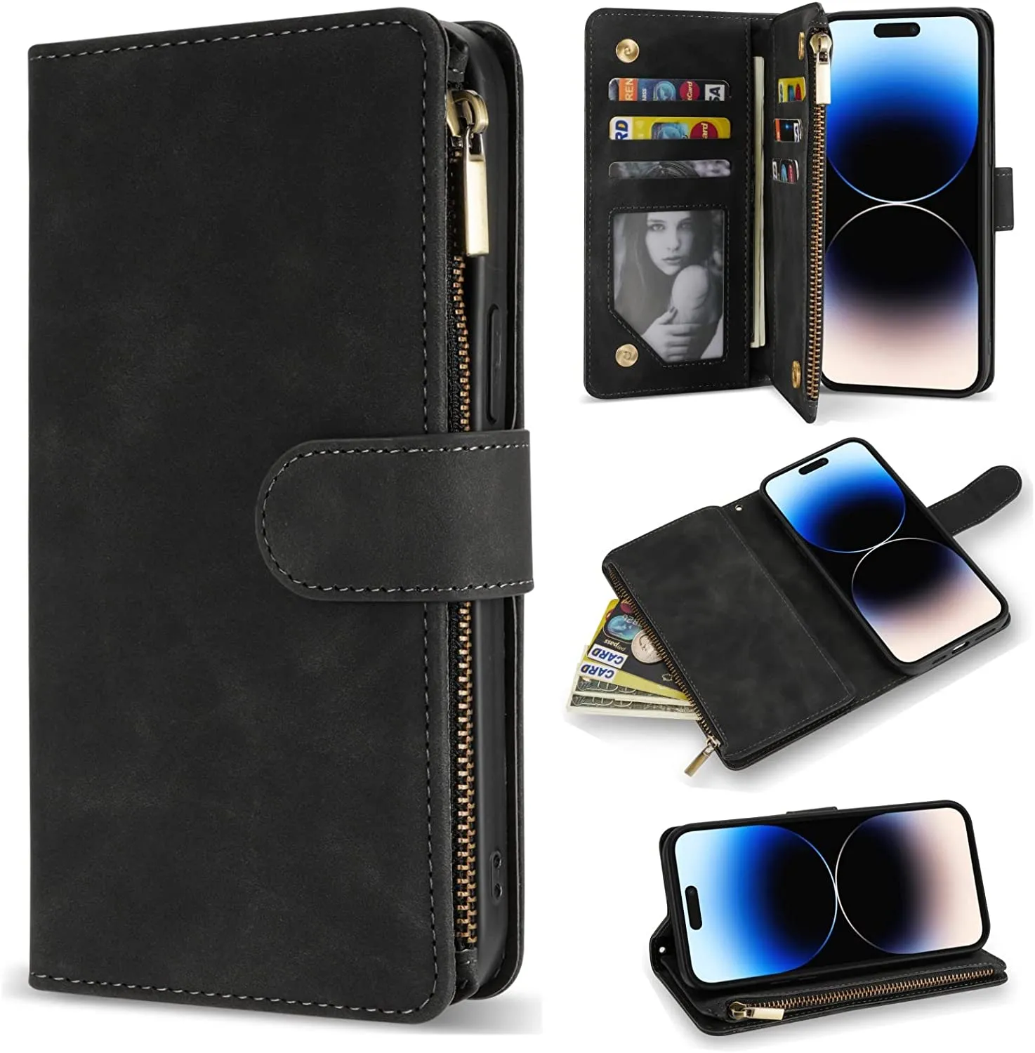 iPhone 14 Pro Max Case Wallet Protective Cover Wallet Case