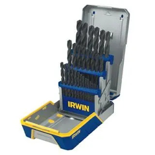 Irwin 29 Piece Black Oxide Metal Index Drill Bit Set 1/16 in - 1/2 in