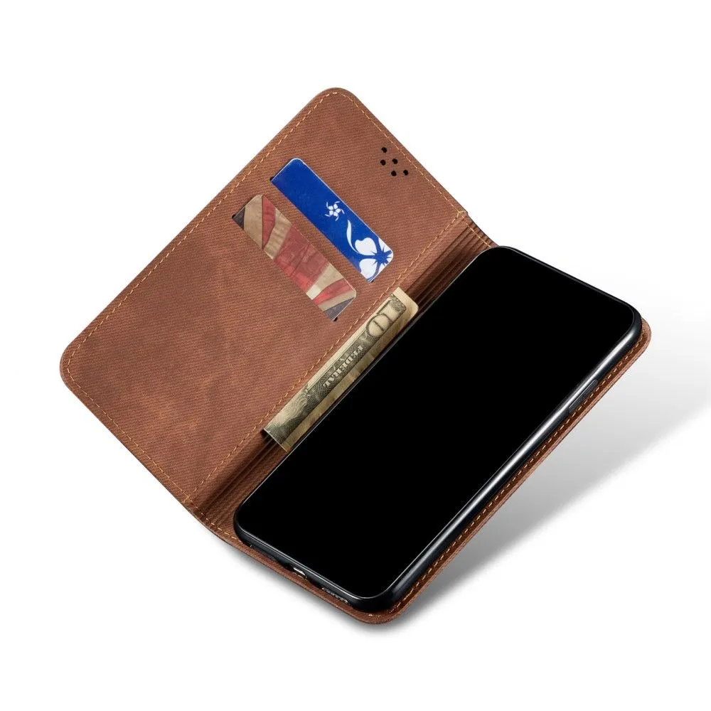 Jeans Motorola Moto G50 5G Flip case - Coffee