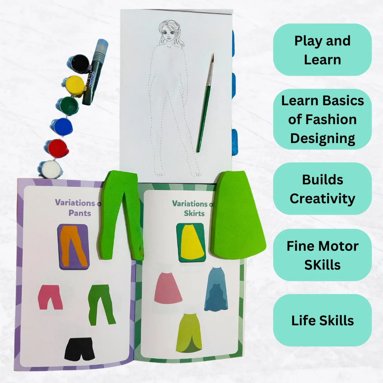 JoGenii's I Can Be a Fashion Designer DIY Kit | Best gift got young Fashionistas | Perfect Gift