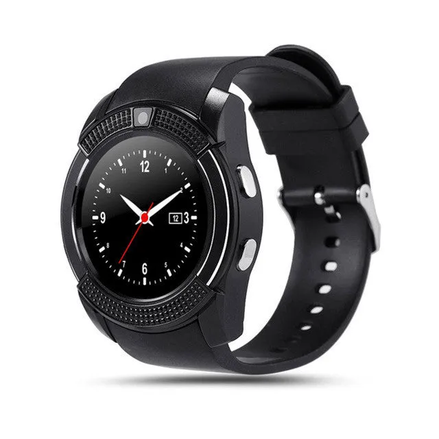 JQAIQ V8 Waterproof Bluetooth Smart Watch with IPS HD SIM TF Card for Android