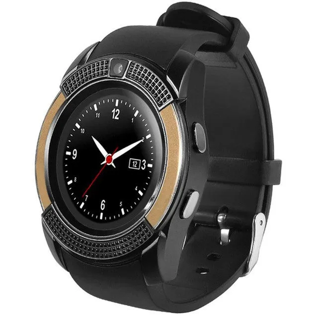 JQAIQ V8 Waterproof Bluetooth Smart Watch with IPS HD SIM TF Card for Android