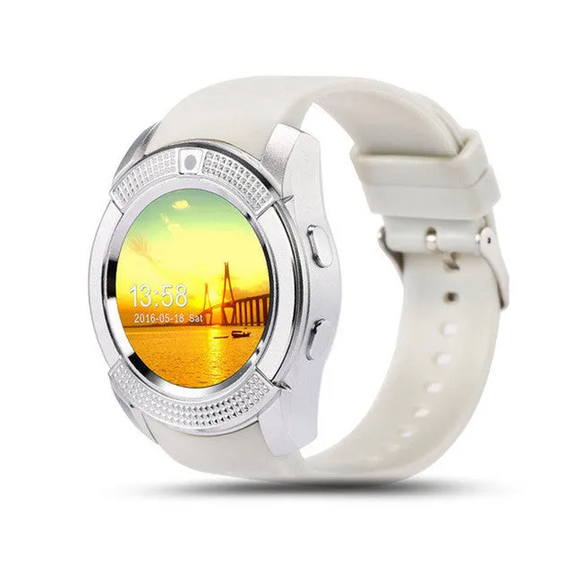 JQAIQ V8 Waterproof Bluetooth Smart Watch with IPS HD SIM TF Card for Android