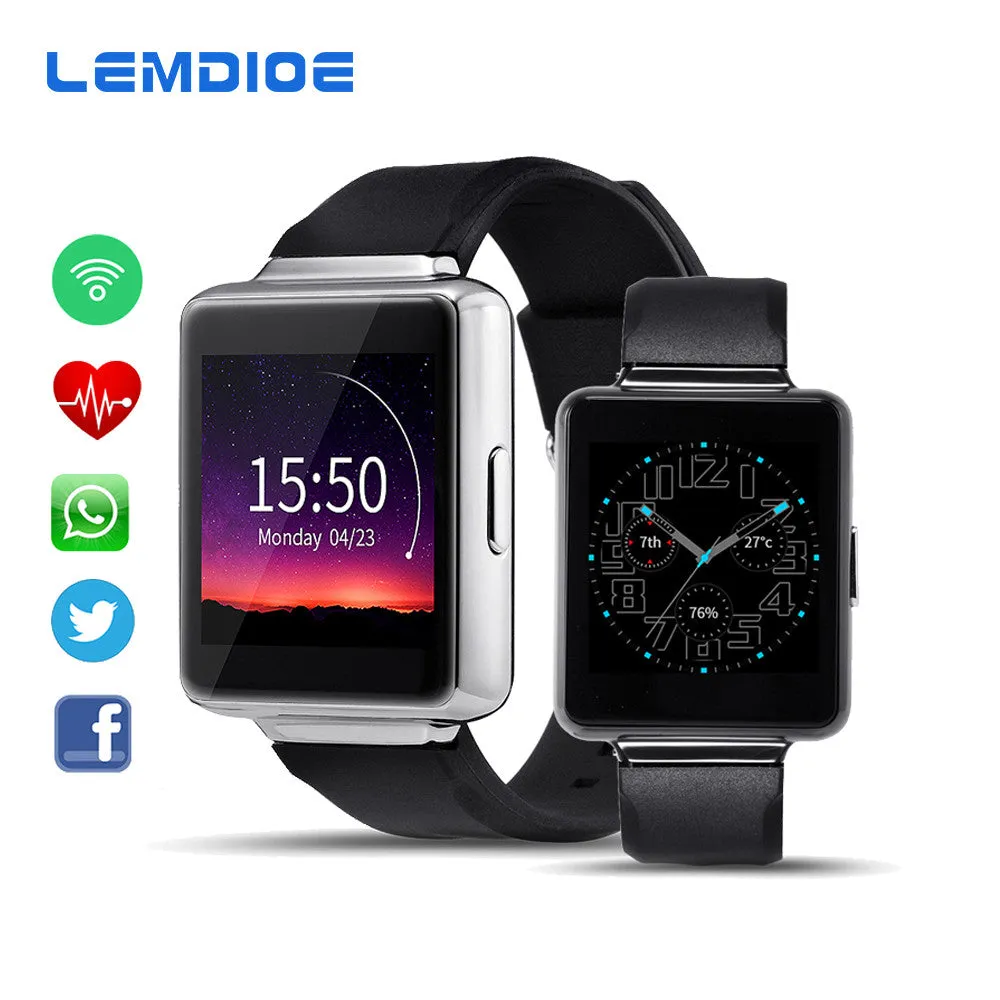 K1 Android 5.1 Bluetooth Smart Watch MTK6580 512MB 8GB  Support WIFI 3G GPS Google Play Map Smartwatch for Android Phone