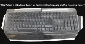 Keyboard Cover for Logitech K800 Keyboard; Keeps Out Dirt Dust Liquids and Contaminants - Keyboard not Included