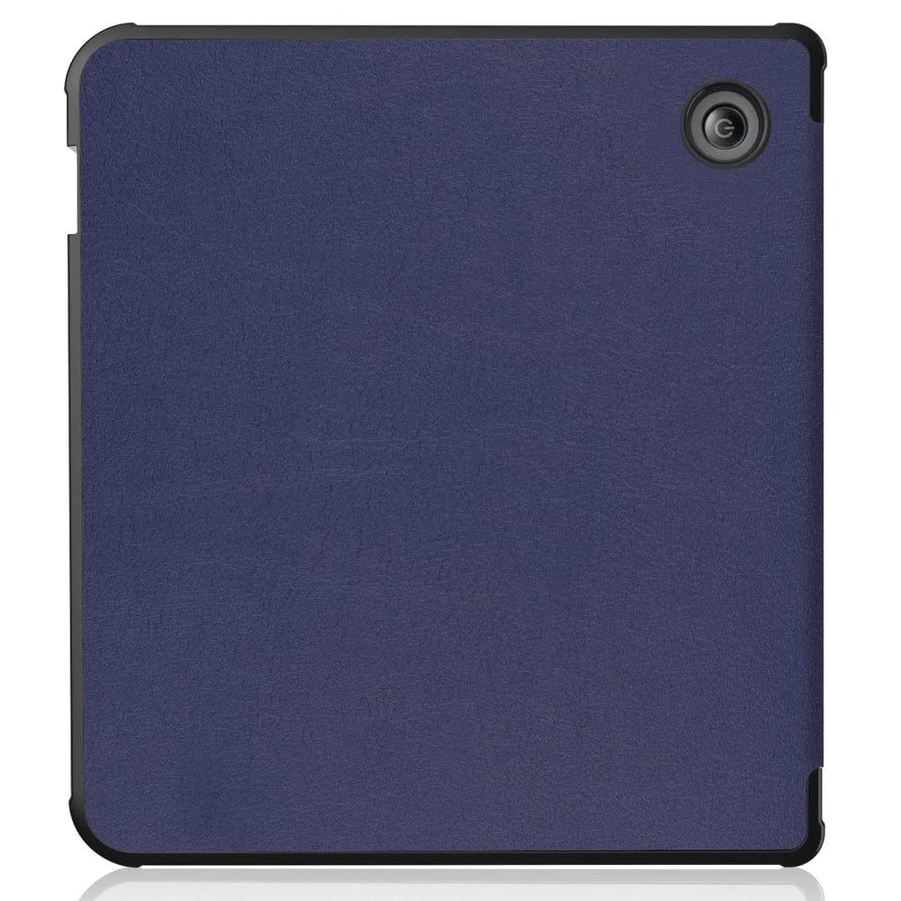 Kobo Libra 2 cool origami stand PU leather flip case - Dark Blue