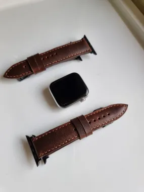 Leather strap for apple watch