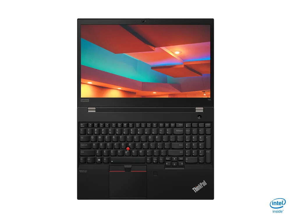 Lenovo ThinkPad T15 Intel® Core™ i5 i5-10210U Laptop 39.6 cm (15.6") Full HD 8 GB DDR4-SDRAM 256 GB SSD Wi-Fi 6 (802.11ax) Windows 10 Pro Black