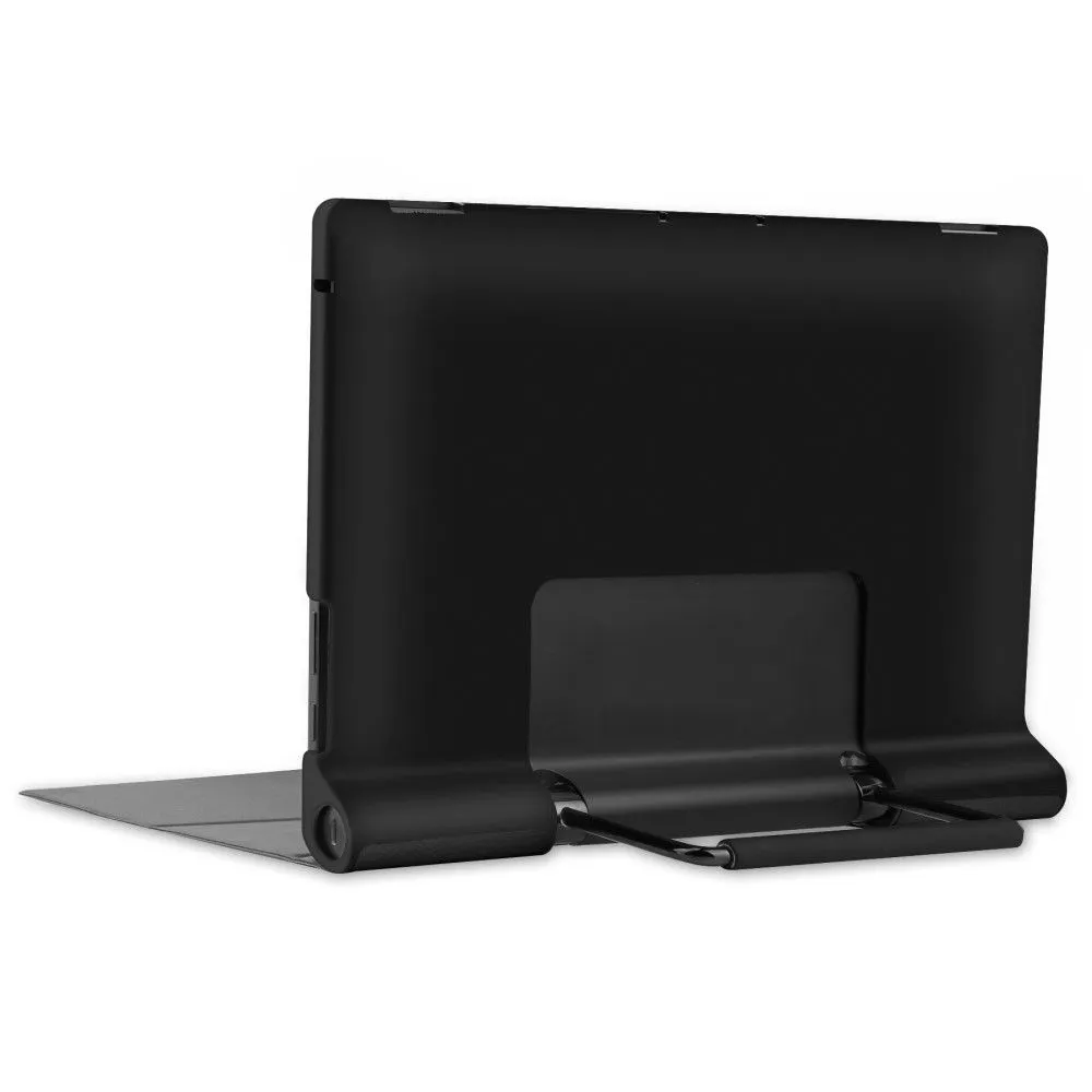 Lenovo Yoga 13 PU leather flip case with kickstand - Black