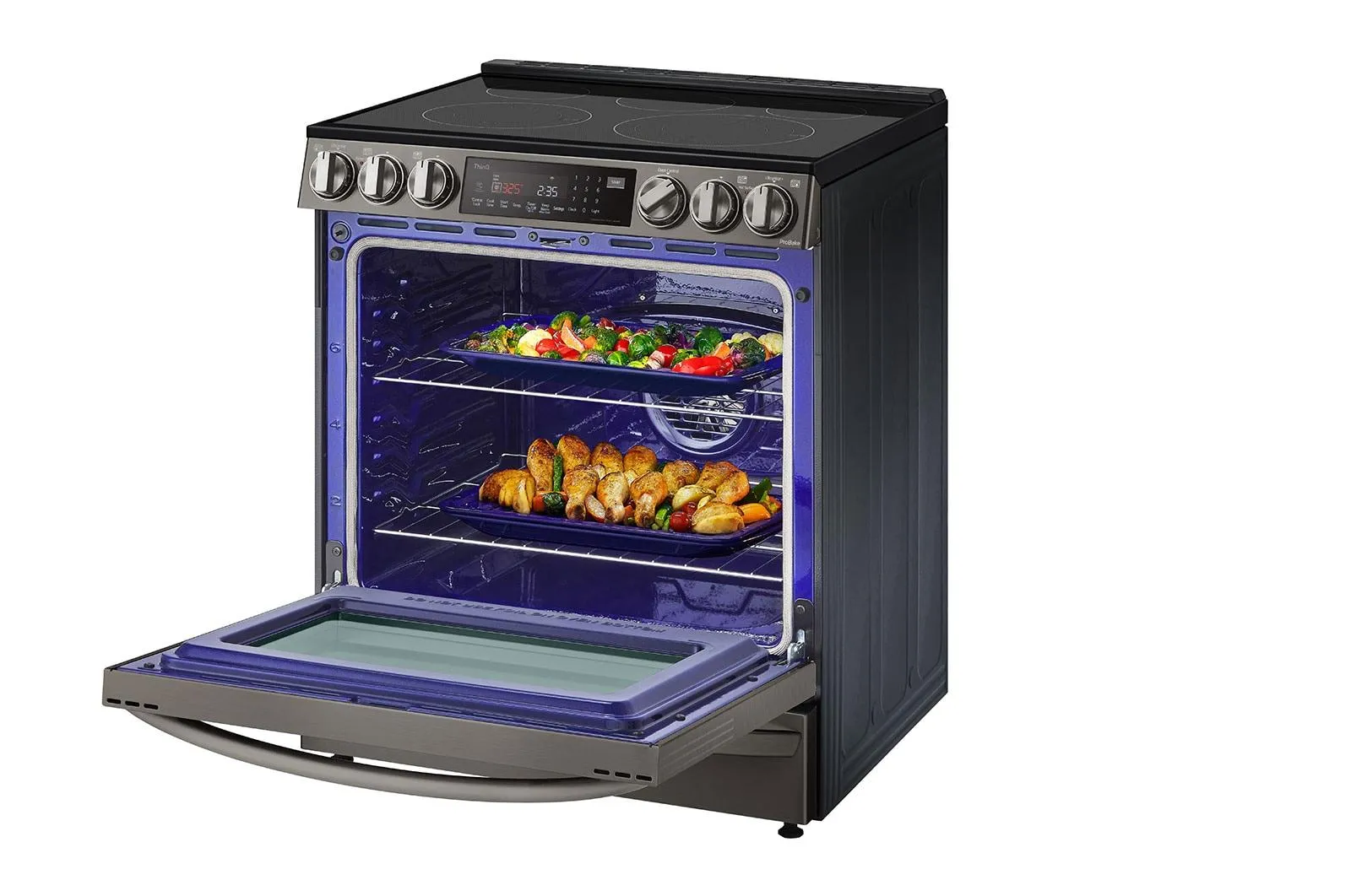 Lg LSEL6337D 6.3 cu ft. Smart Wi-Fi Enabled ProBake Convection® InstaView™ Electric Slide-in Range with Air Fry