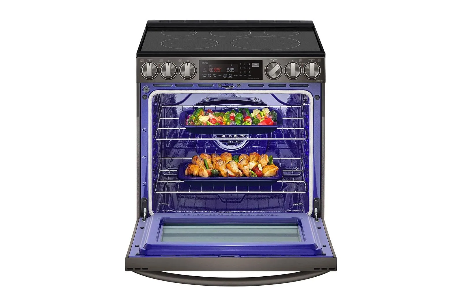 Lg LSEL6337D 6.3 cu ft. Smart Wi-Fi Enabled ProBake Convection® InstaView™ Electric Slide-in Range with Air Fry