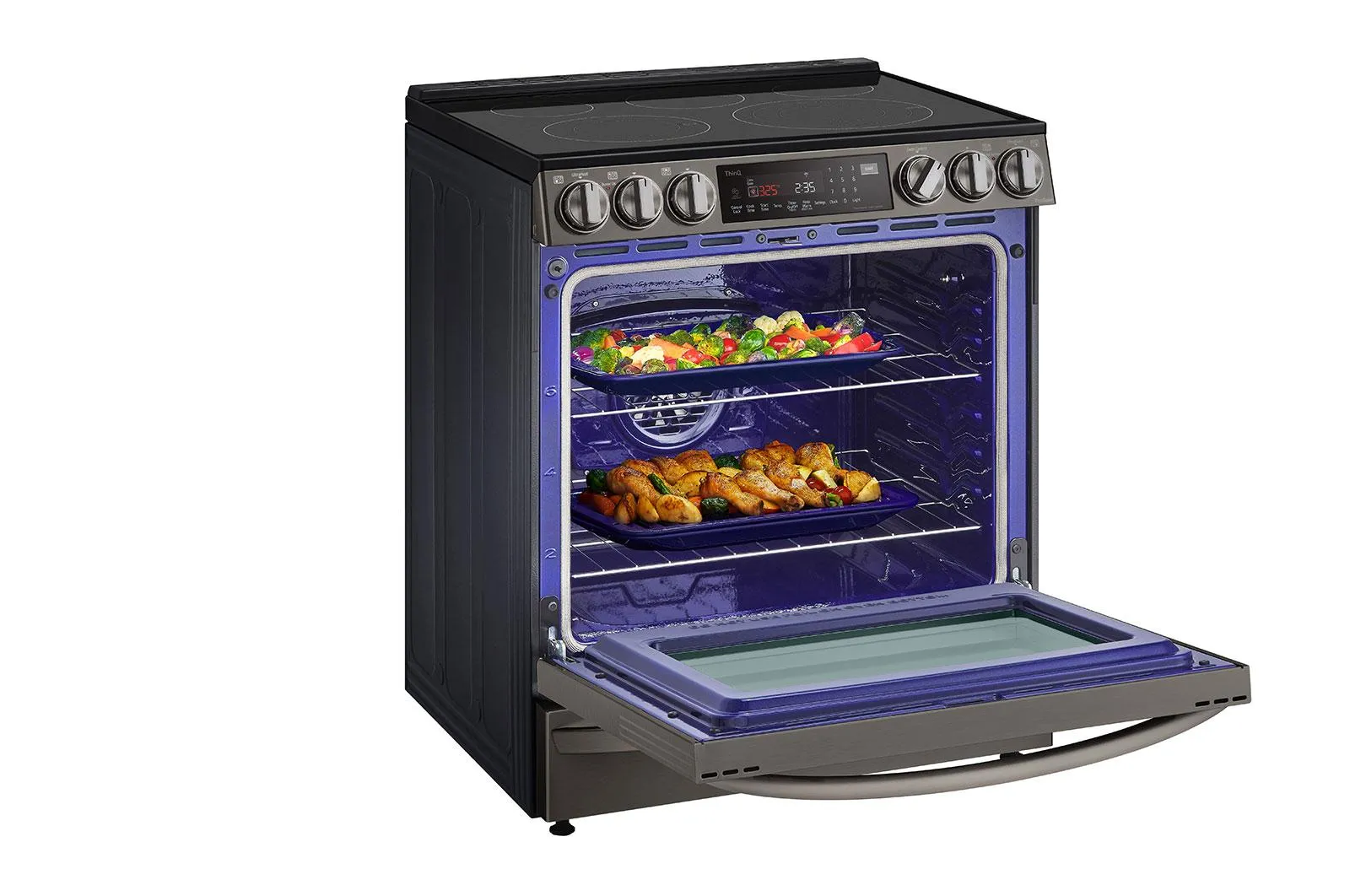 Lg LSEL6337D 6.3 cu ft. Smart Wi-Fi Enabled ProBake Convection® InstaView™ Electric Slide-in Range with Air Fry