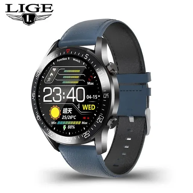 LIGE 2021 New Steel Band Smart Watch