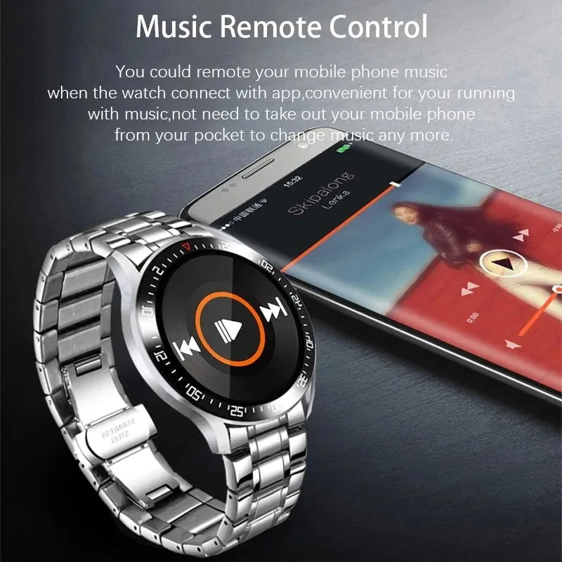 LIGE 2021 New Steel Band Smart Watch