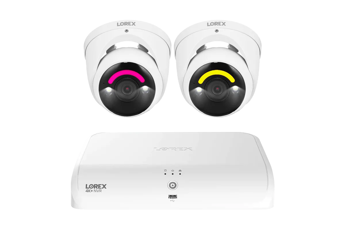 Lorex 4K  12MP 16 Camera Capable (8 Wired   8 Fusion Wi-Fi ) 2TB Wired NVR System with H30 IP Dome Cameras