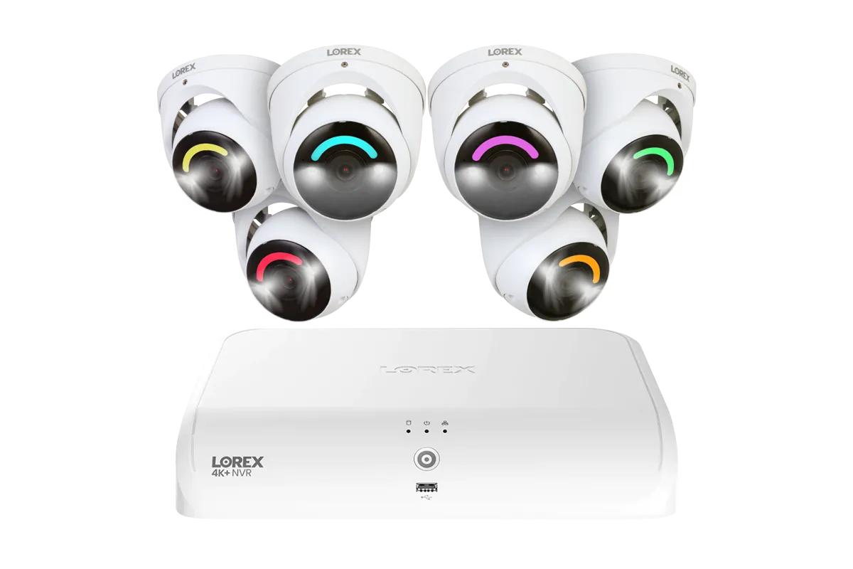 Lorex 4K  12MP 16 Camera Capable (8 Wired   8 Fusion Wi-Fi ) 2TB Wired NVR System with H30 IP Dome Cameras