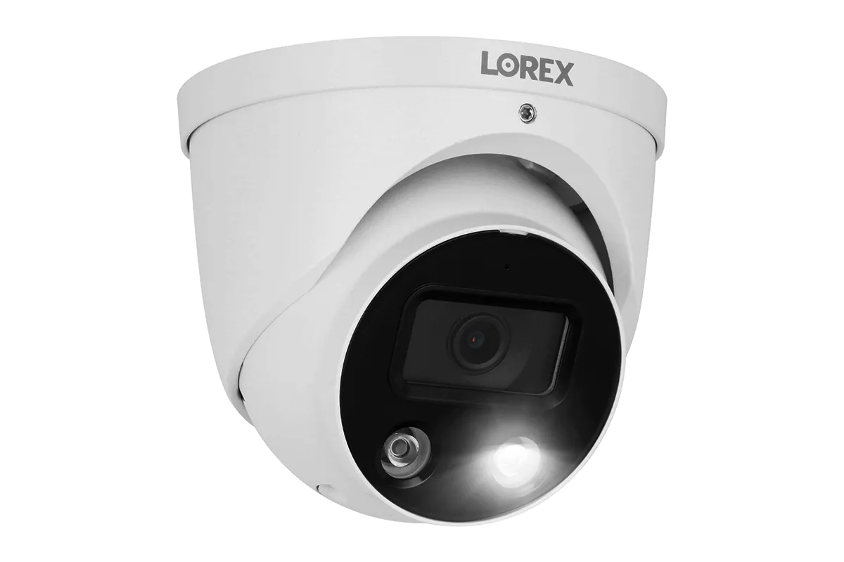 Lorex 4K (8 Camera Capable) 2TB Wired NVR System with Smart Deterrence and Smart Motion Detection Dome Cameras