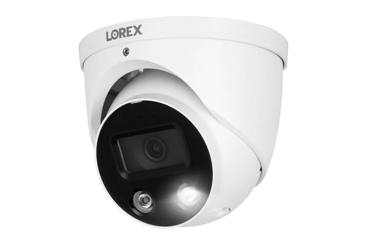 Lorex 4K (8 Camera Capable) 2TB Wired NVR System with Smart Deterrence and Smart Motion Detection Dome Cameras