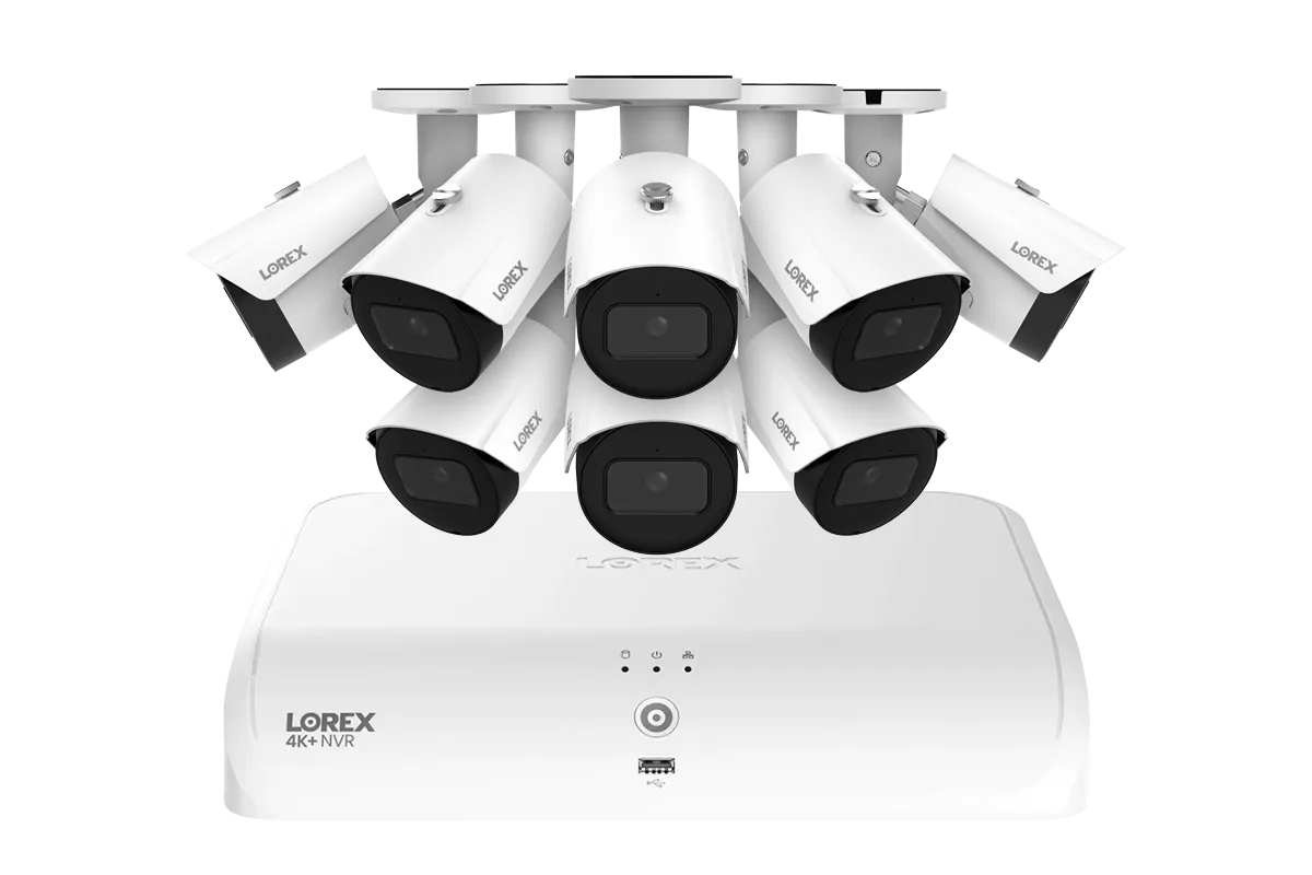 Lorex Fusion Series 4K  16 Channel (8 Wired   8 Fusion Wi-Fi) 2TB Wired System with A14 Wired 4K IP Bullet Cameras