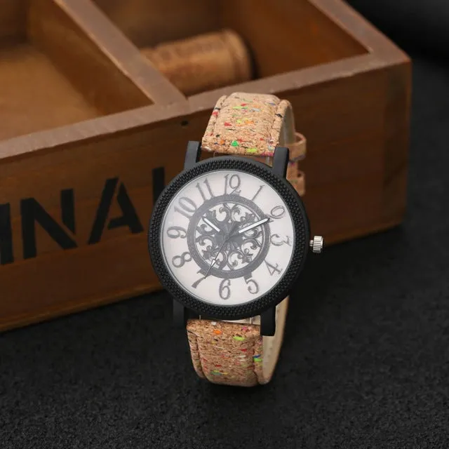 Lovers' Fashion Wood Watch Men Unique Turntable Watches Men's Women's Watches Wooden Watch Clock saat reloj mujer reloj hombre