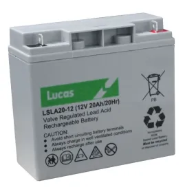 Lucas LSLA20-12 20Ah AGM Battery