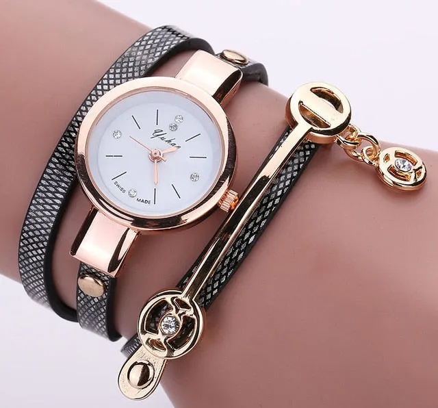 Luxury Brand Leather Quartz Watch Women Ladies Casual Fashion Bracelet Wrist Watch Wristwatches Clock Relogio Feminino Female