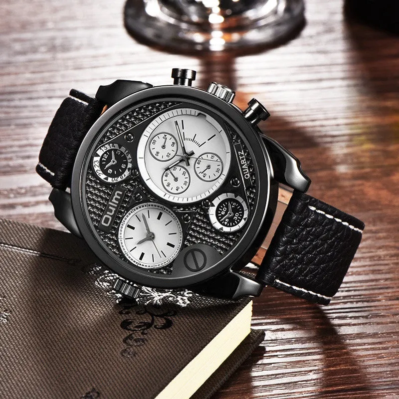 Luxury Brand Oulm Watches Men Full Steel Quart Watch Big Design Business Male Casual Military Wristwatch relojes hombre