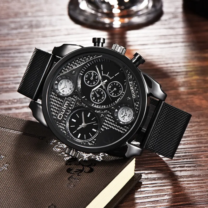 Luxury Brand Oulm Watches Men Full Steel Quart Watch Big Design Business Male Casual Military Wristwatch relojes hombre