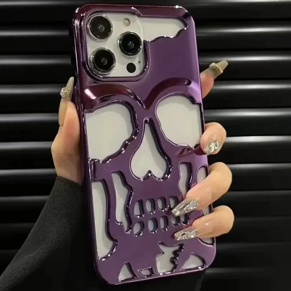 Luxury skeleton Skull Case for iPhone