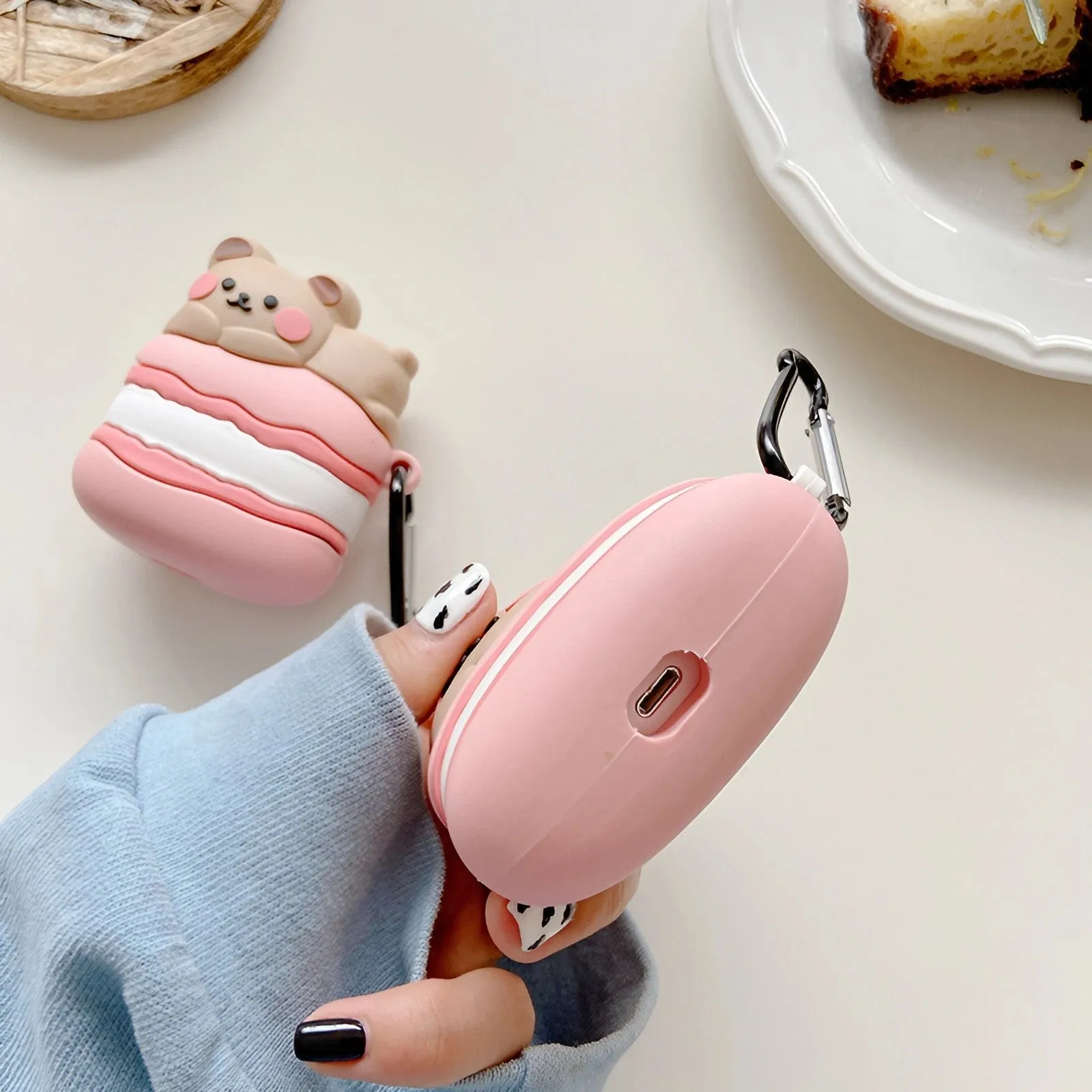 Macaron Bear AirPods Case