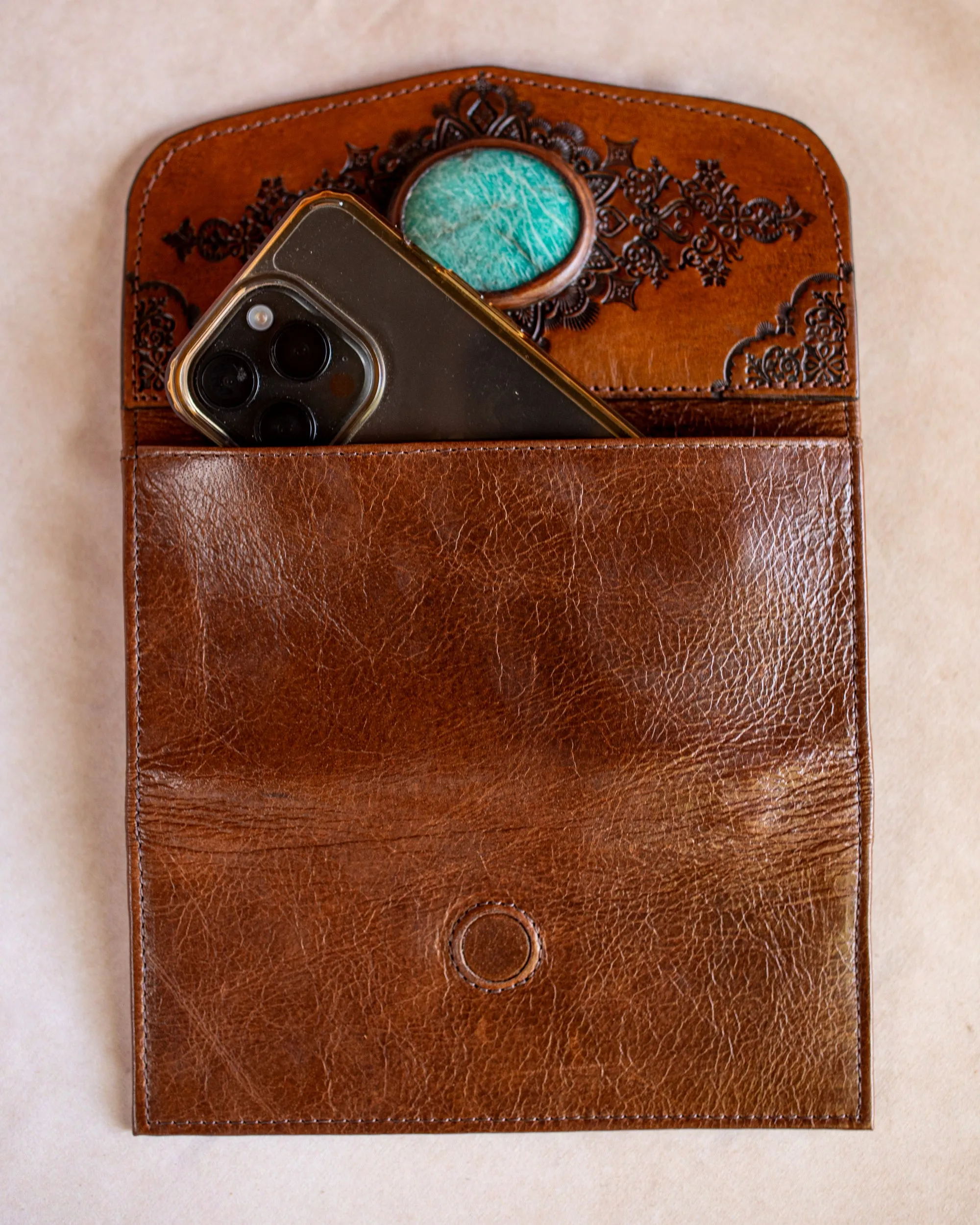 Mandala Wallet with Amazonite